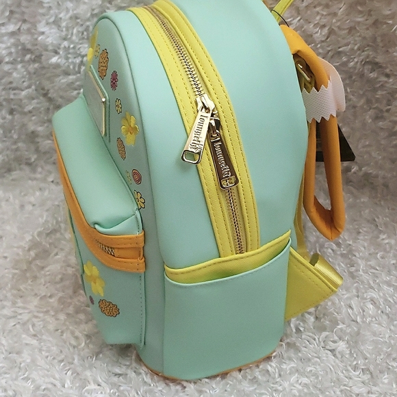 NWT Loungefly Winnie the Pooh embroidered floral backpack and cardholder - Picture 14 of 16